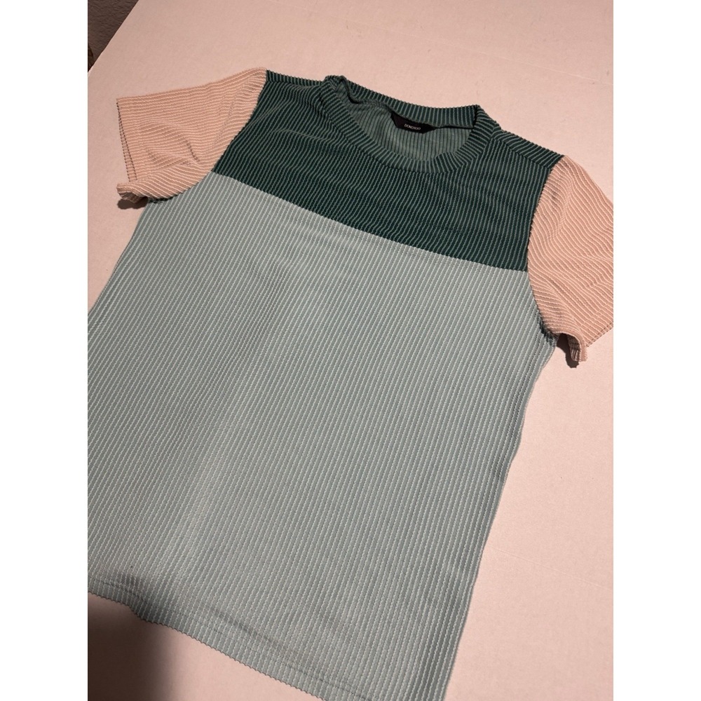 Dokotoo Textured Color Block T-shirt, Medium Pullover‎ Tee